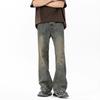 Jeans men's spring and autumn cleanfit old washed micro-pull pants American retro loose casual trousers
