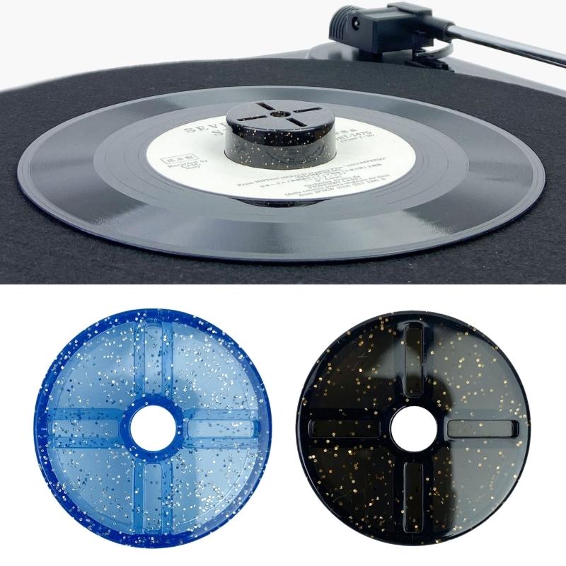 LP45 Turntable Adapter For LP45 Vinyls Player Large Hole Vinyls Records Secure Stabilizer Vinyls Record Dome ABS Build