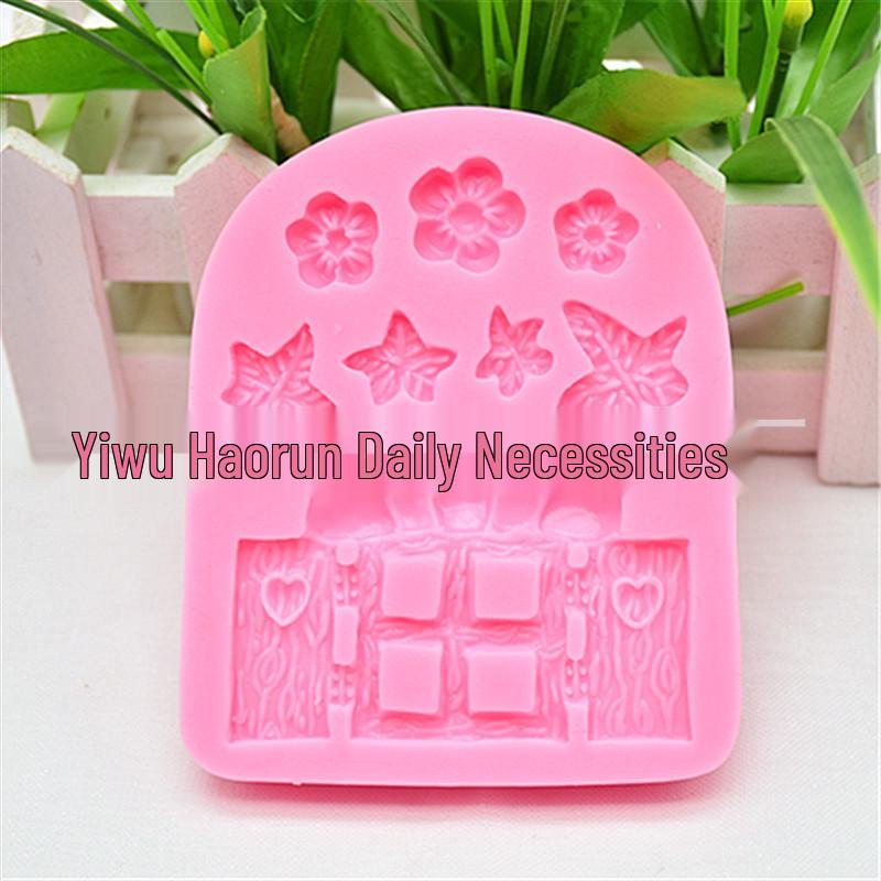 Mushroom House Fairy Tale Silicone Mold for Log Cabin Cakes and Chocolates