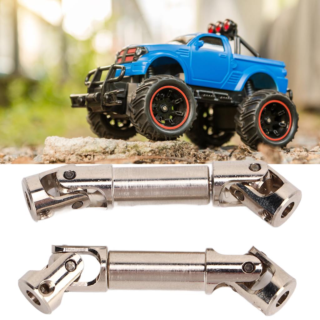 2Pcs RC Car Drive Shaft High Strength Steel Structure RC Car Upgrades Parts for FMS FCX24 1/24 Climbing Car