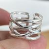 925 Sterling Silver Rings for Women Couple Minimalist Handmade Simple Interware Ring Fine Jewelry Gift Prevent Allergy