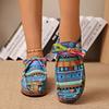 Shoes Female 2025 Lace-up Women's Flats Fashion Printing Hot Sale Plus Size Best Seller Light Outdoor Casual Flat Single Shoes
