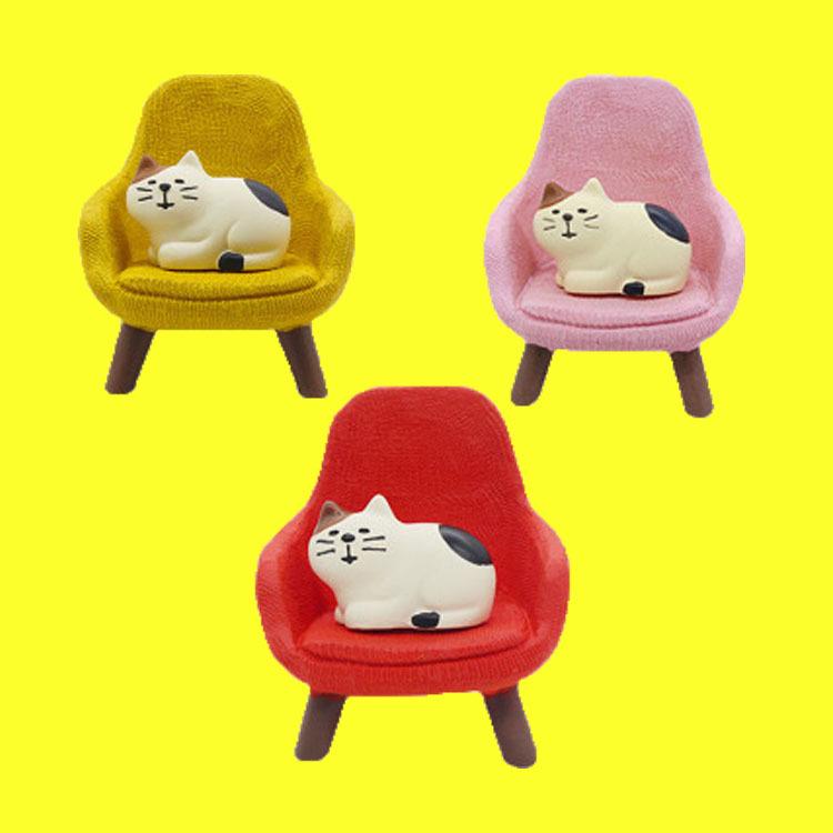 Weißer Katzen-Telefon- & Tablet-Ständer - Kreatives Harz-Ornament Geschenk