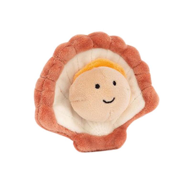 

JELLYCAT Food Series Animals Delicious Seafood Scallops Companion Doll Plush Doll 8cm Height