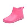 Winter non-slip thickened rain boots versatile casual waterproof shoes adult work overshoes outer wear rubber shoes kitchen rain shoes short tube