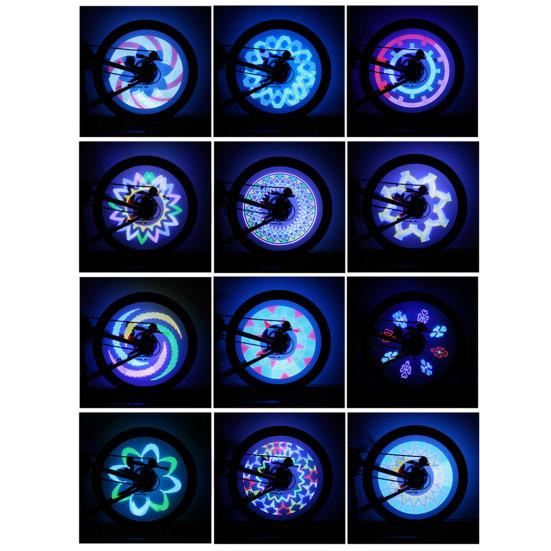Bike Spoke Light IPX6 Waterproof Night Riding Safety Warning Lamp 32 LED Bicycle Rim Wheel Decoration Tire Lamp Bike Accessories