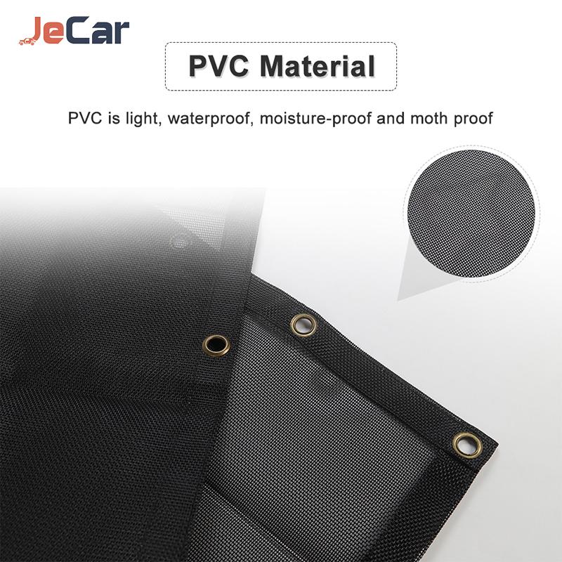 JeCar Car Sunshade Front Roof Top Mesh Insulation Net Protection For Jeep Wrangler JL Gladiator JT 2018 up Exterior Accessories