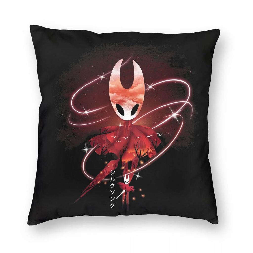 Spiel Hollow Knight Silksong Kissenbezug Doppelseitiger Druck Polyester Kissenbezug Dekor Kissenhülle Zuhause Quadratisch 45*45cm