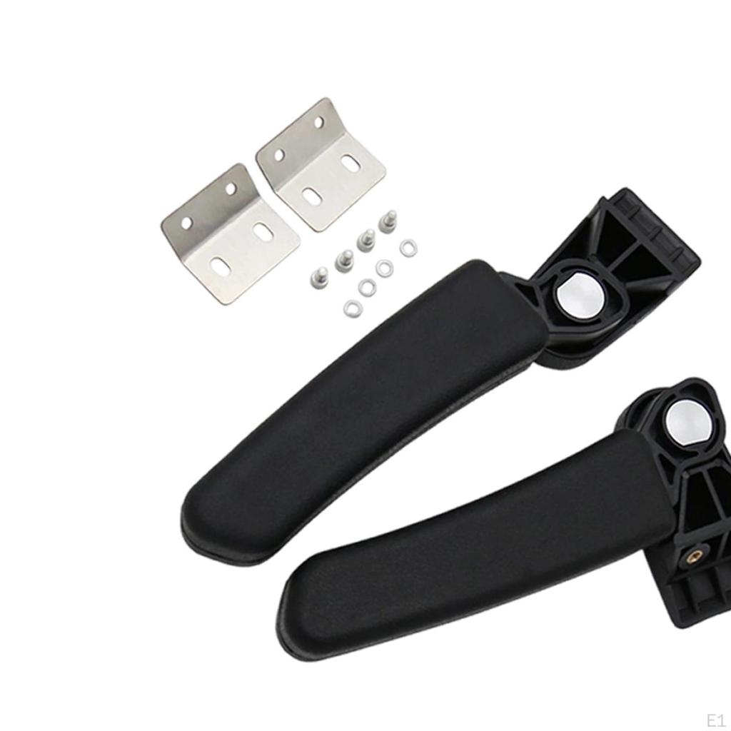 2x Motorcycle Rear Passenger Armrest Accessory Kit Folding Directly Repalces Luggage Box for