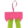 Christmas Bow Hanging Ornament Plush Elf Legs with Red Green Bows for Tree Decor Festive Fun Home Decoration