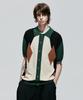 Ssy Poker Diamond Half Knit Cardigan Green