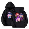 Child Fashion Lightweight Long Sleeve Pullover With Pockets  Print Hoodie