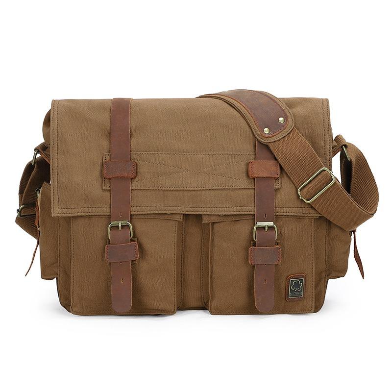 Men's Canvas Shoulder Bag Messenger Bag Casual Bag
