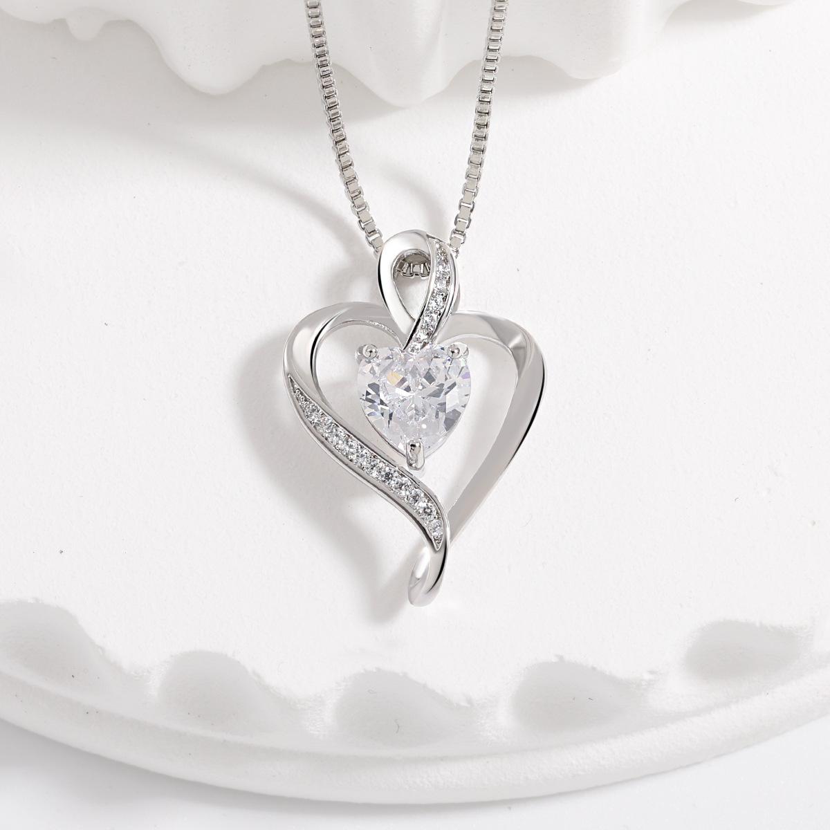 Heart Pendant Necklace, Premium Mother S Day Gift Unlimited Love Constellation Stone Love Necklace