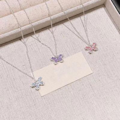 Collana Carina con Farfalla per Donne Collane Estetiche Ciondoli Collare Choker Gioielli da Festa Regalo