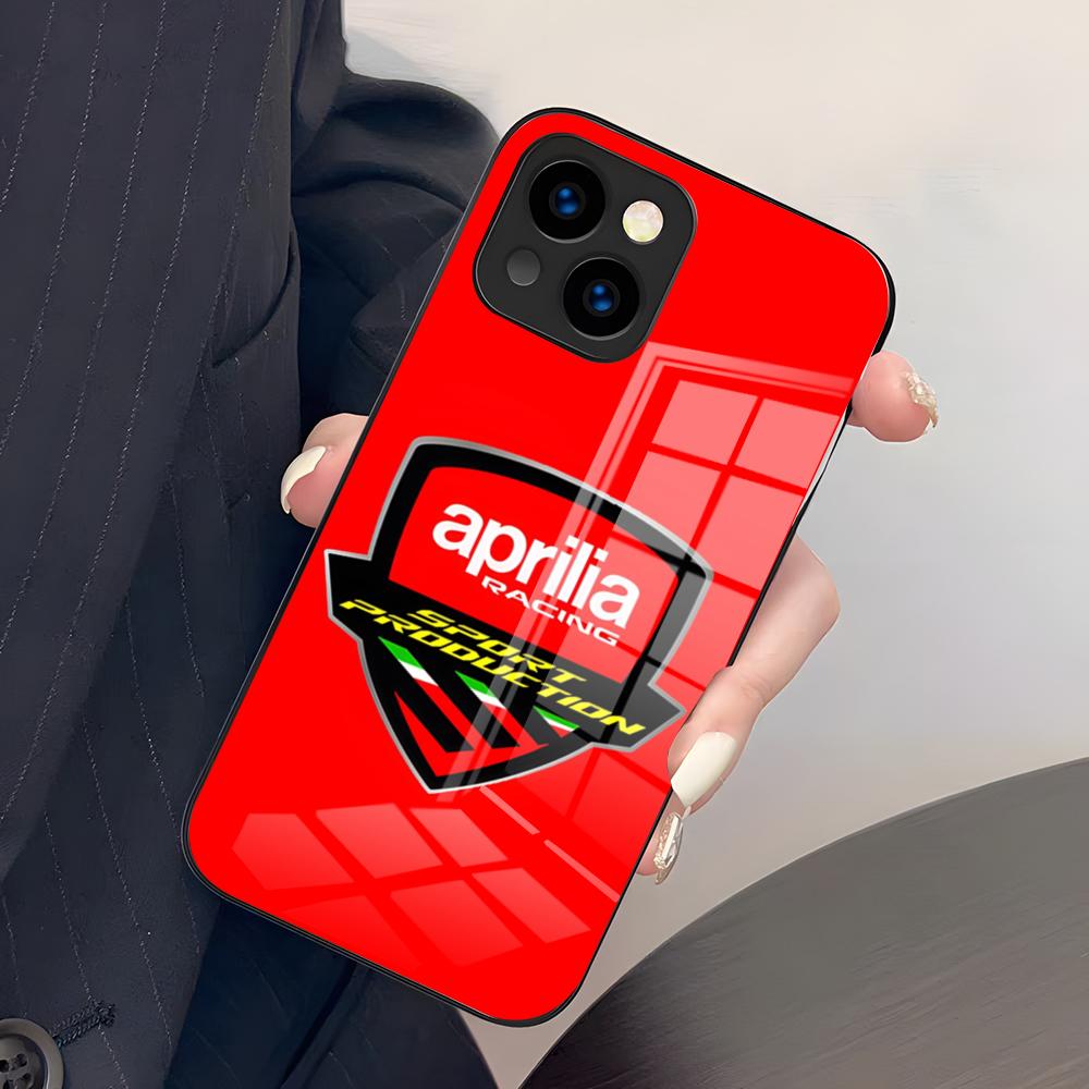 Cool A-ApriliaS Racing Phone Case For IPhone 17 Pro Max 15 Pro 16 14 Plus 12 13 Mini 11 Pro Shockproof Glass Cover