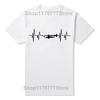Summer Fashion Love Trumpet T Shirt Men Short Sleeve Cotton Oneck Heartbeat Tshirt Mans Music Tshirt