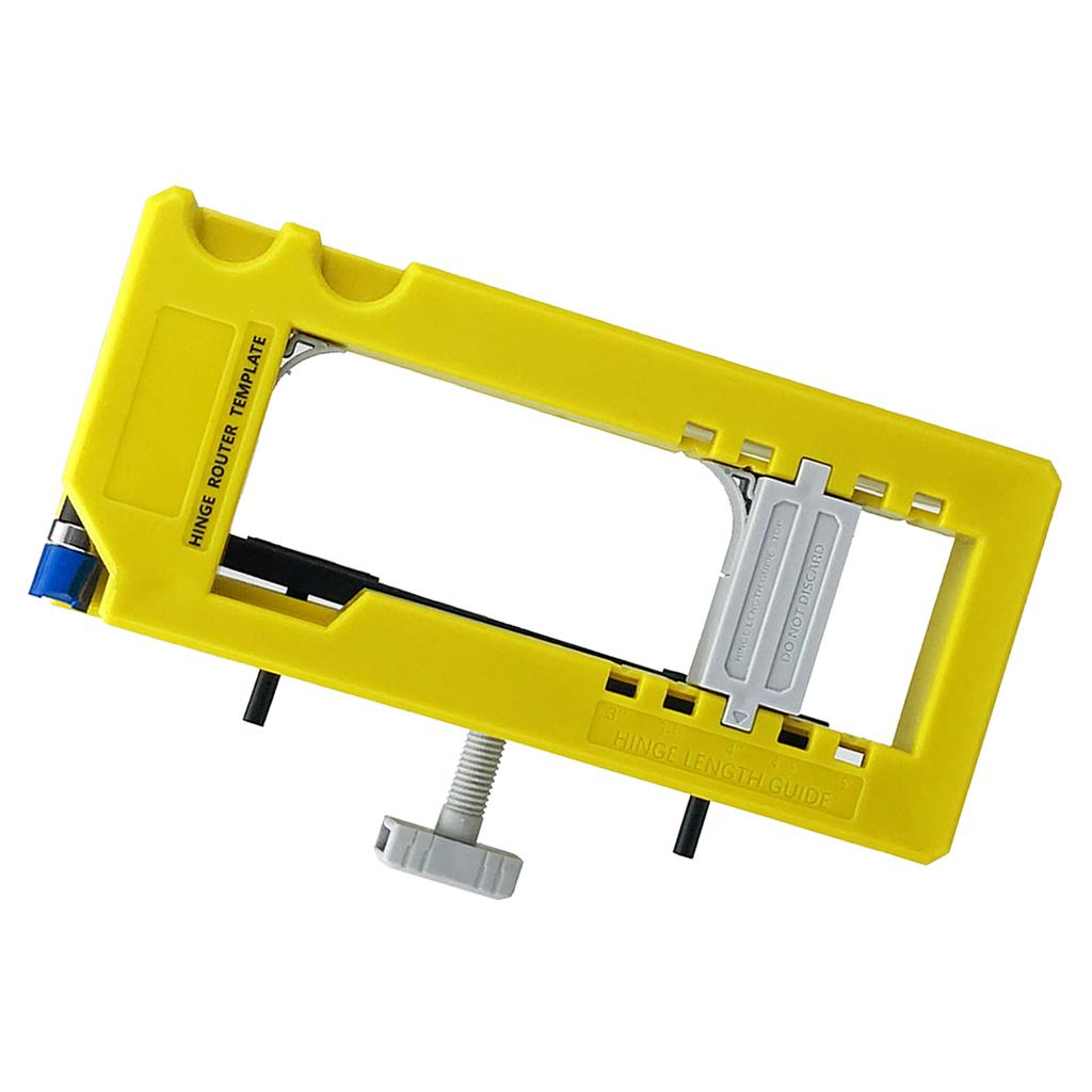 Szablon do frezowania zawiasów drzwiowych Plastikowy Długość 3‑5 cali Promień 1/4‑5/8 cala Szablon do frezarki do zawiasów do obróbki drewna