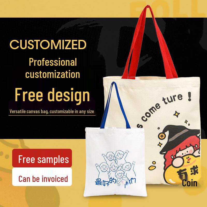 Eco-friendly Custom Logo Canvas Tote Shopper