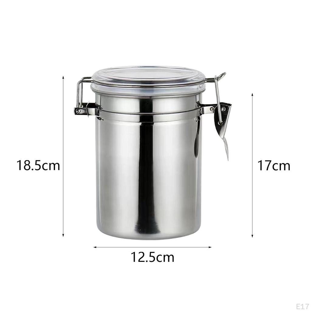 Lufttett oppbevaringsbeholder for kaffebønner, Multifunksjonell kjøkkenbeholder for korn, Te-sukkerbeholder