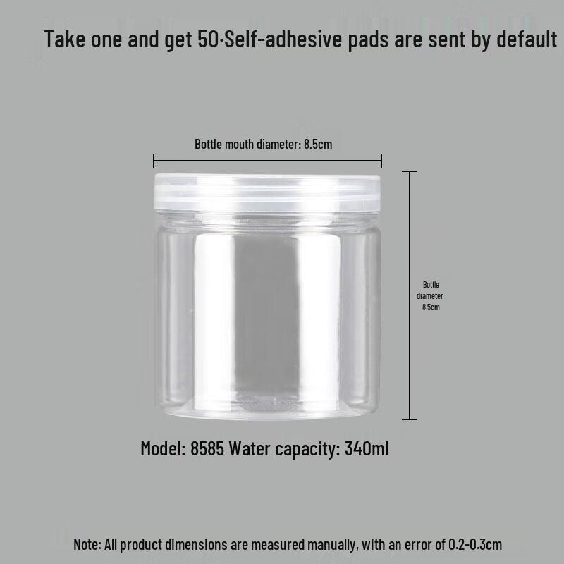 Youde Plastic Transparent Storage Jars with Lids