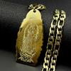Virgin Mary Pendant Necklace for Women Men Stainless Steel Gold Plated Our Lady of Guadalupe Catholic Necklaces Amulet Jewelry