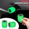 4PCS Car Luminous Valve Caps Waterproof Dustproof Tyre Hub Cover Decor For Mercedes Benz AMG GLE GLC W205 W206 x11 W203 W204 W210