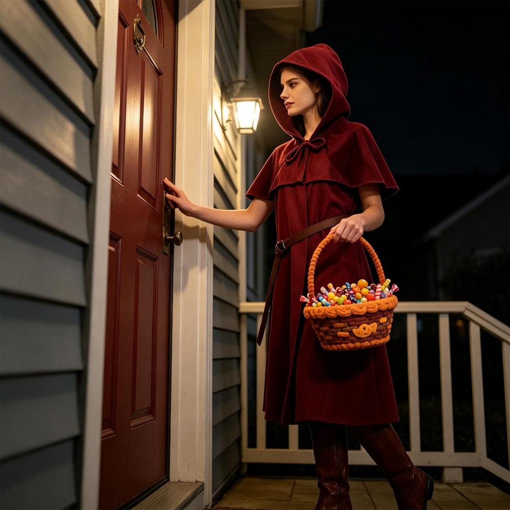 Hooded Cloak Robe for Costume Stage Performance