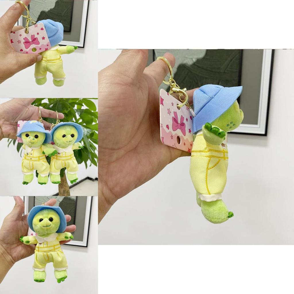 Adorable Plush Turtle Keychain Soft Pp Cotton Backpack Pendant Cute Green Tortoise
