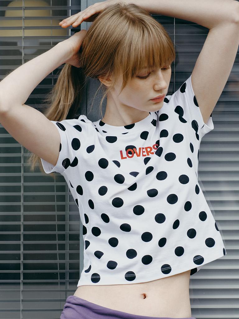 Leibeu Dot Lovers Print T-Shirts Vw6Me446_2Color