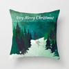 Christmas theme Christmas tree decoration printed pattern cushion cover home living room sofa decoration pillow pillow cover