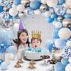 Party Blue Macaron Balloon Chain Baby First Birthday Decoration Store Anniversary Opening Scene Layout Arch