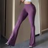 Summer Slim Fit Yoga Pants For Women, Sexy Peach Butt Lifting Micro Flare Trousers, Casual Fitness Pilates Leggings
