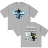 Rappeur Drake Iceman Freeze The World Graphisme d'Album T-shirts Homme Mode Vintage Hip Hop Coton Surdimensionné T-shirt