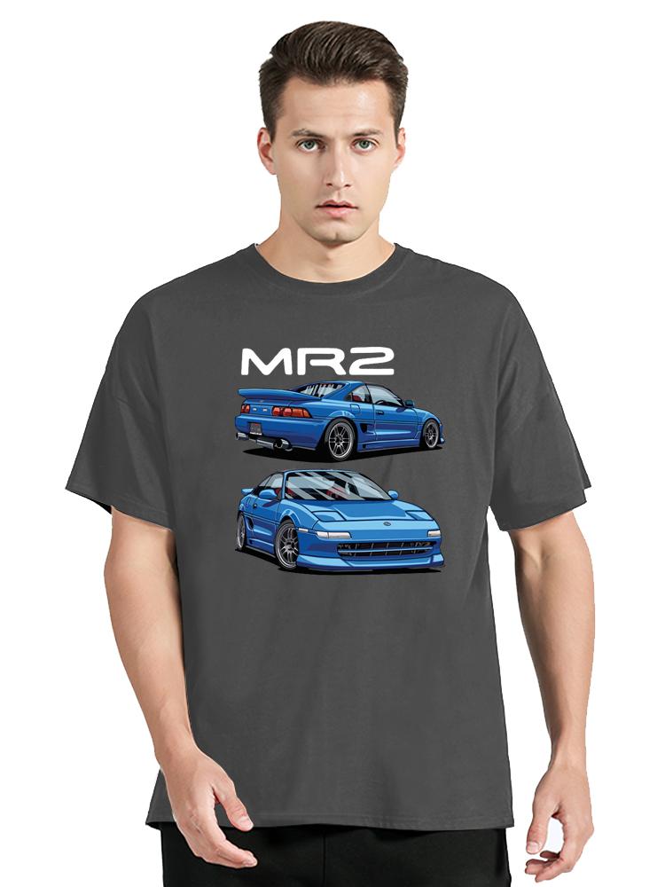 2024 MR2 SW20 JDM Car T-Shirt Men Cotton T Shirt Funny Tees Graphic Men's Clothing Oversized Tshirt Tops Cotton Sports Fitness