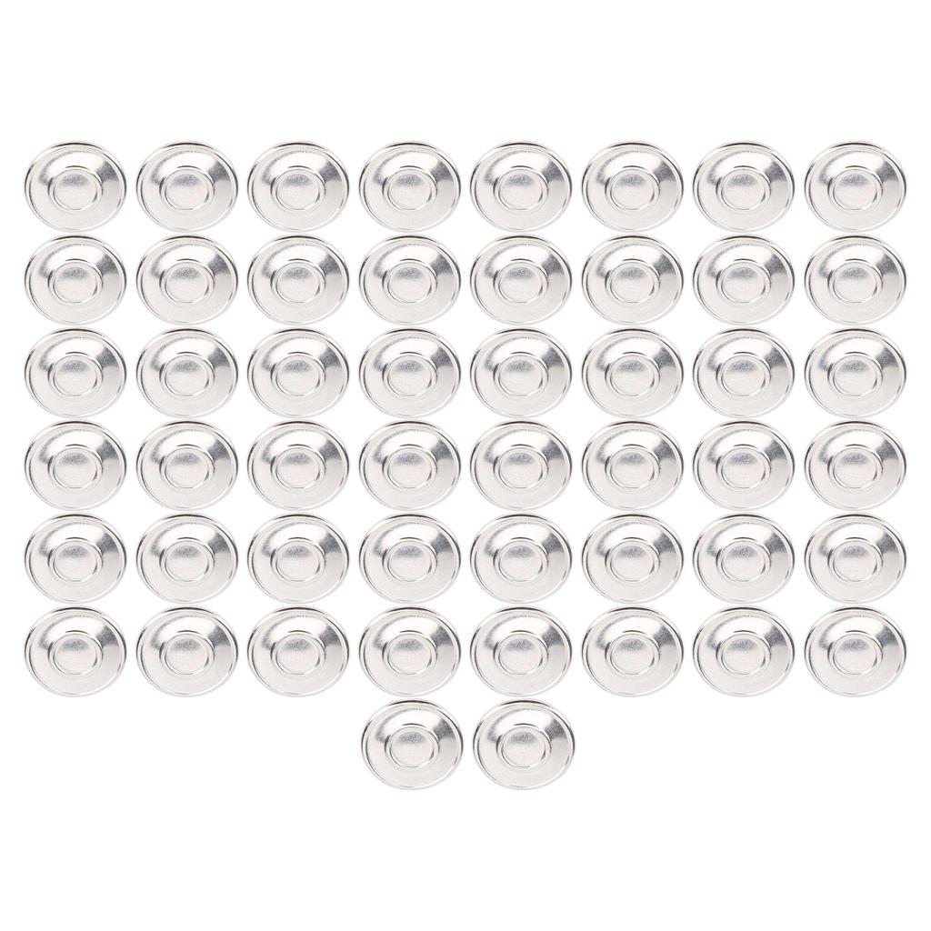 50 Sets Pants Buttons 17mm Stainless Steel Round Cap Pointed Screw Combo Thread Rivet Buttons for