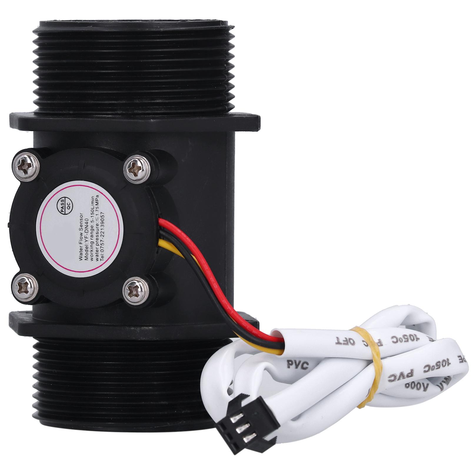 

Water Flow Sensor for Swimming Pool Hall Turbine Flowmeter 47mm YFDN40 DC 3.524V