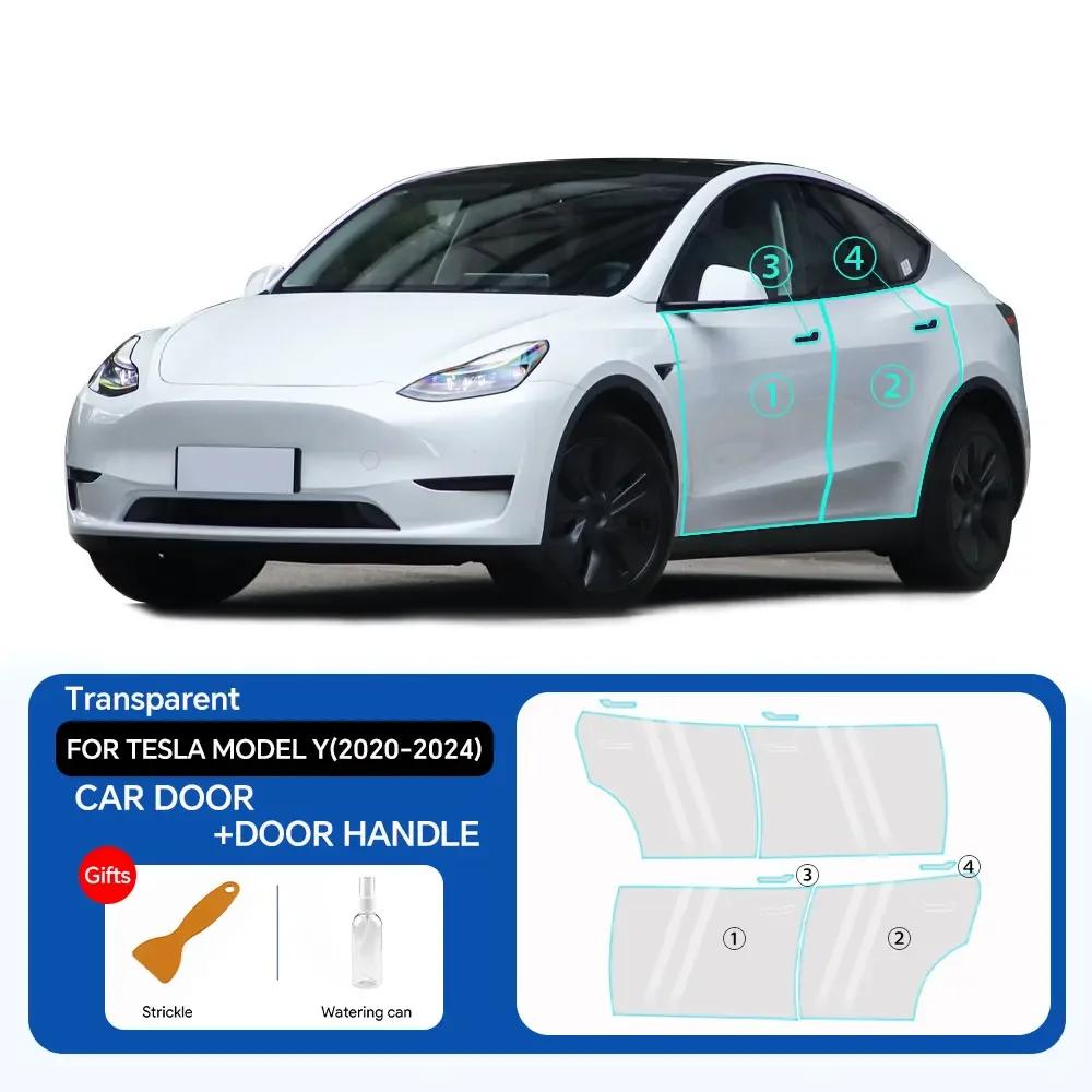 For Tesla Model Y 2020-2024 TPU Paint Protection Film Anti-Scratch Pre-cut PPF Car Body Clear Bra Resistant Invisible Repairable
