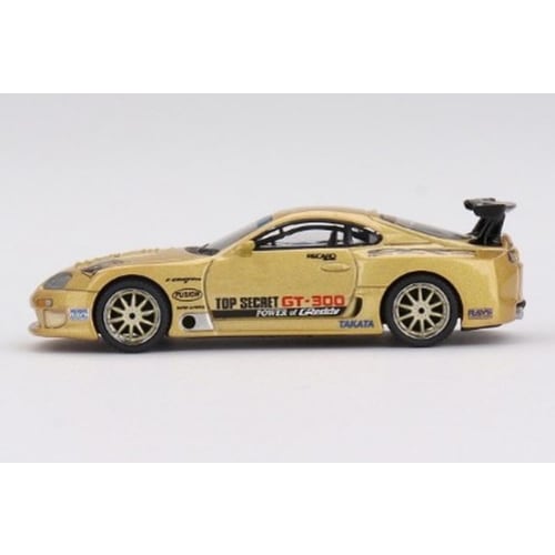MINI GT 1/64 Scale Toyota Supra (A80) GT-300 Top Secret Gold (Right-Hand Drive) Finished Product MGT00961-R
