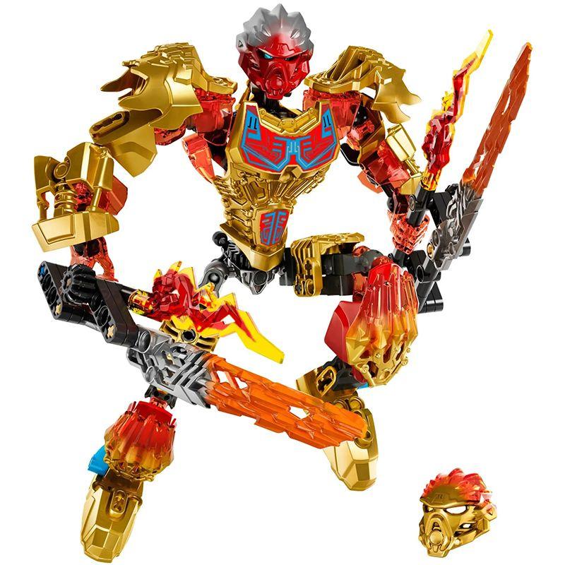 Nuovo Robot Mecha Combinabile Soldato Scheletrico Blocchi da Costruzione Guerriero Biochimico Maschera Dorata Giocattolo Ragazzo Regalo per le Feste dei Bambini