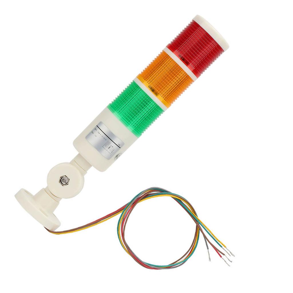 Red OrangeGreen CNC Machine Warning LED Indicator Alarm Signal Light with Buzzer Sound 24VDC