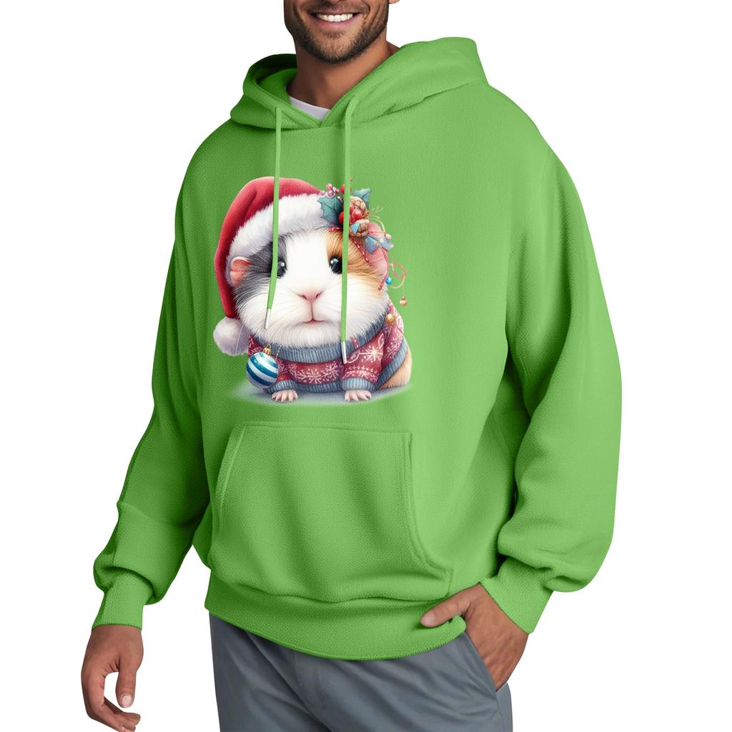 Men's Hooded Sweatshirt, Contrasting Color Sweatshirt, Sports   Casual Jacket