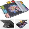 Foldable Felt Puzzle Board with 8 Drawers - Portable Stand for Adult & Kids Puzzle Sorting