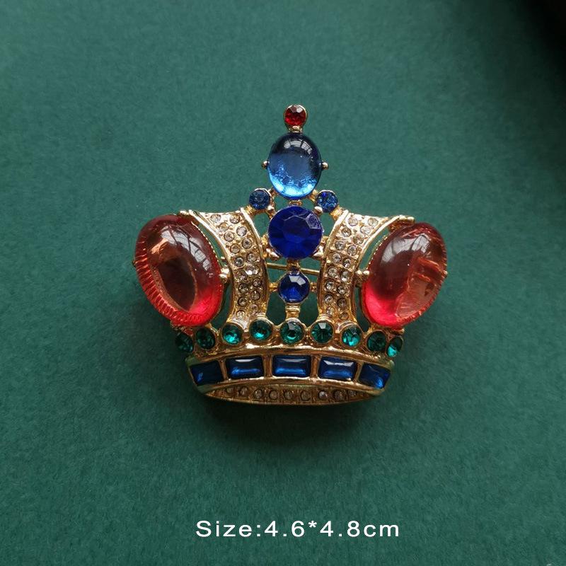 Colorful Baroque Pearl Gem Enamel Brooch Pin