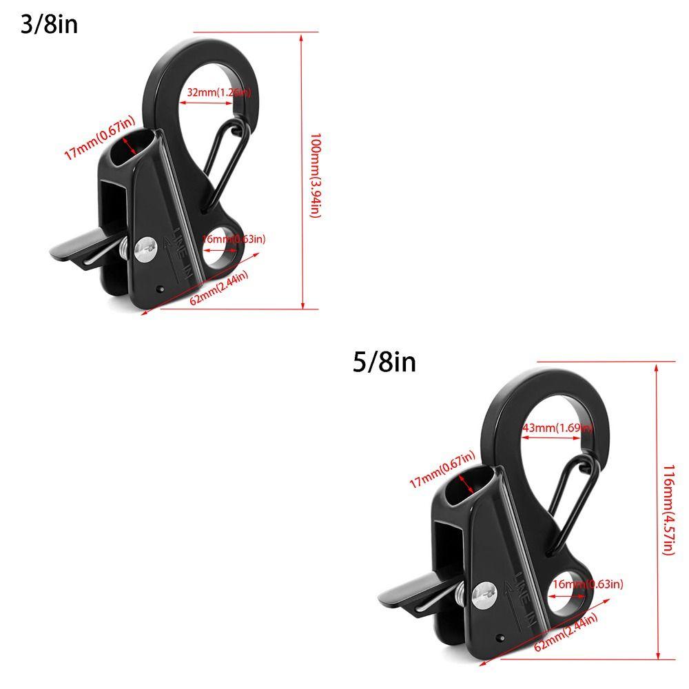 Quick Threading Stainless Steel Hooks Adjustable Sliding Fender Spring Hooks  Marine Applications