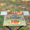 Stainless Steel Folding Barbecue Stove Rust-proof Barbecue Shelf Barbecue Grill  Camping