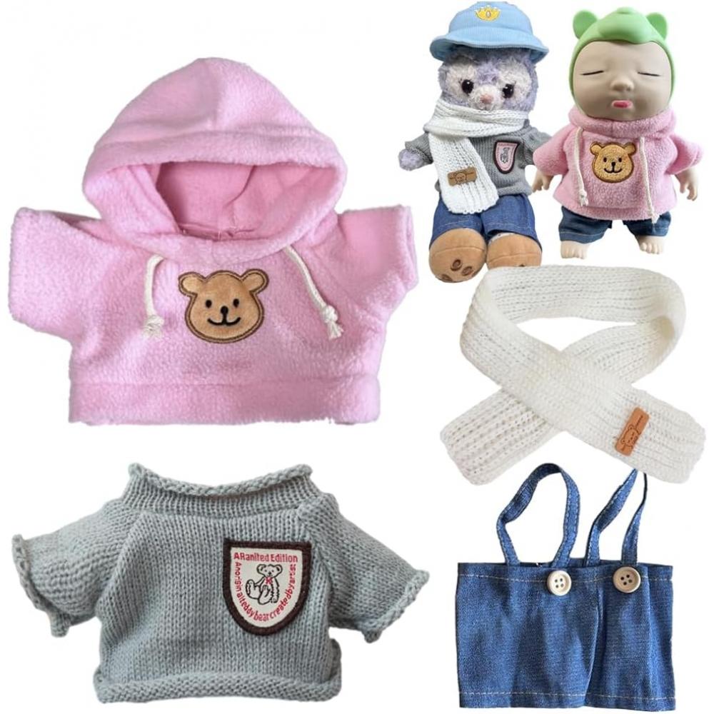 

Neobod Ugly Babies Plush Toy Clothes 4 Piece Set Hoodie Knit Pants Scarf Stylish Cute Plush 30cm Big Doll Dress Up Toy Set Of 4 Set Of 4