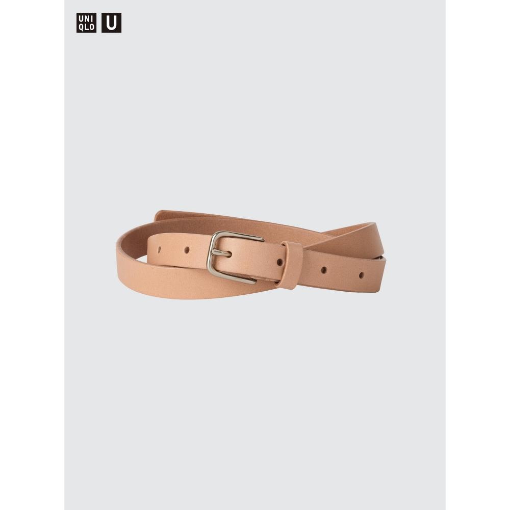 Uniqlo Japan Narrow Long Leather Belt