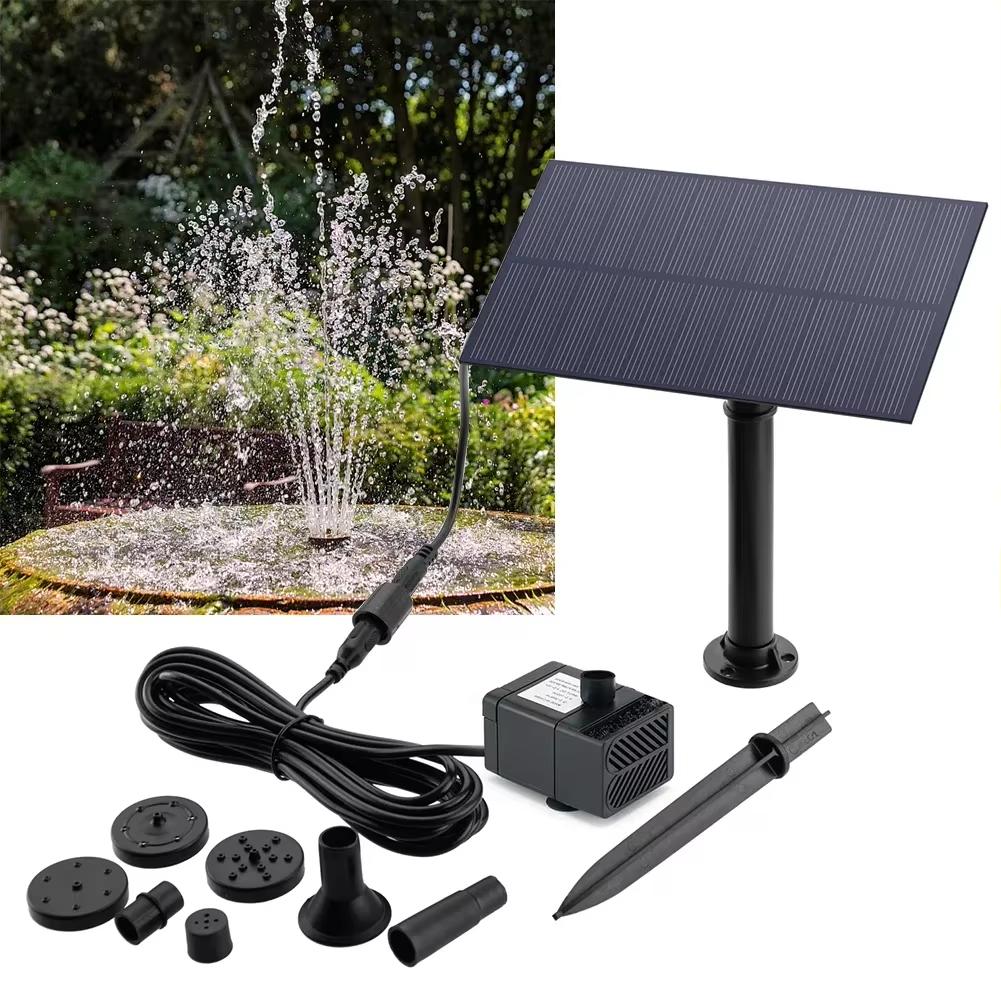 Water Fountain Garden Decoration with 5W 5V Solar Power Panel Pump Energy Saving Kits for Fish Tank and Stake