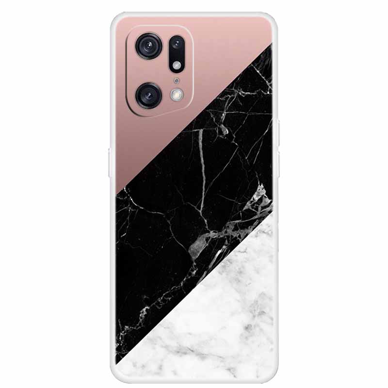 For OPPO Find X5 5G Cases X5 Pro Clear Marble Soft TPU Silicone Cases For Oppo Find X5 Pro Cover 6.7'' Transparent Fundas FindX5